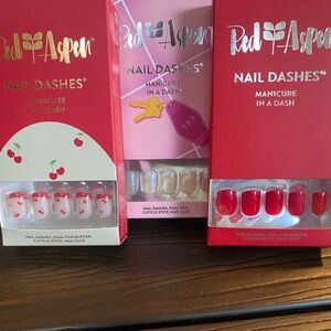 Nail Dashes, 3 sets. Brand new in boxes.
